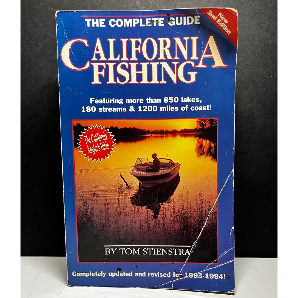 California Fishing Guide Book Tom Stienstra 1993 1994 Angling Lakes Bass Trout